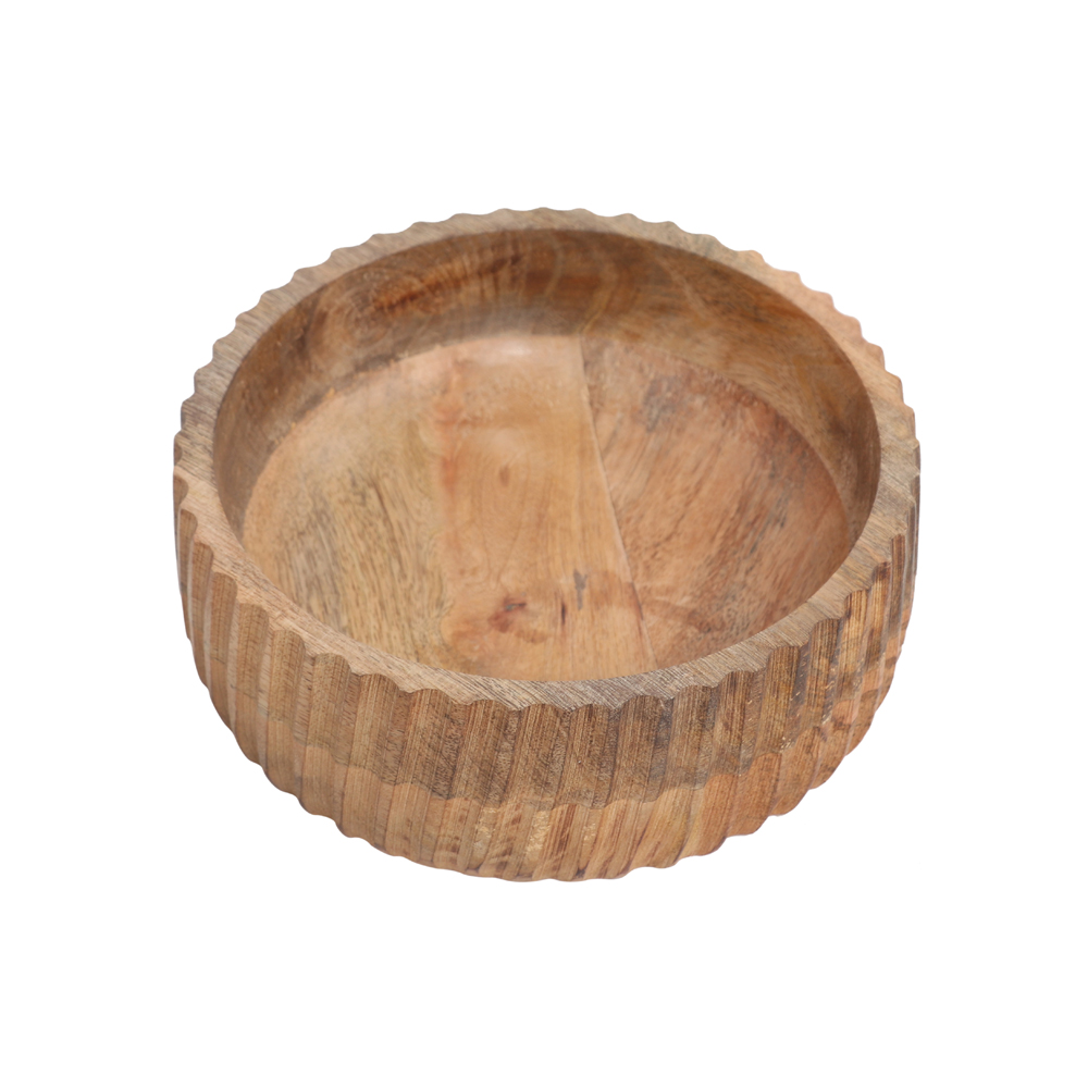 WOODEN MEDIUM SERVING BOWL