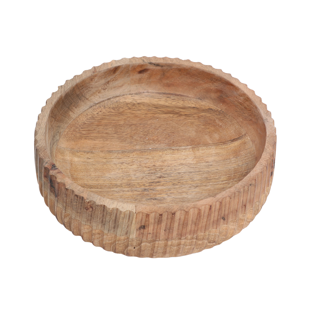 WOODEN LARGE SERVING BOWL