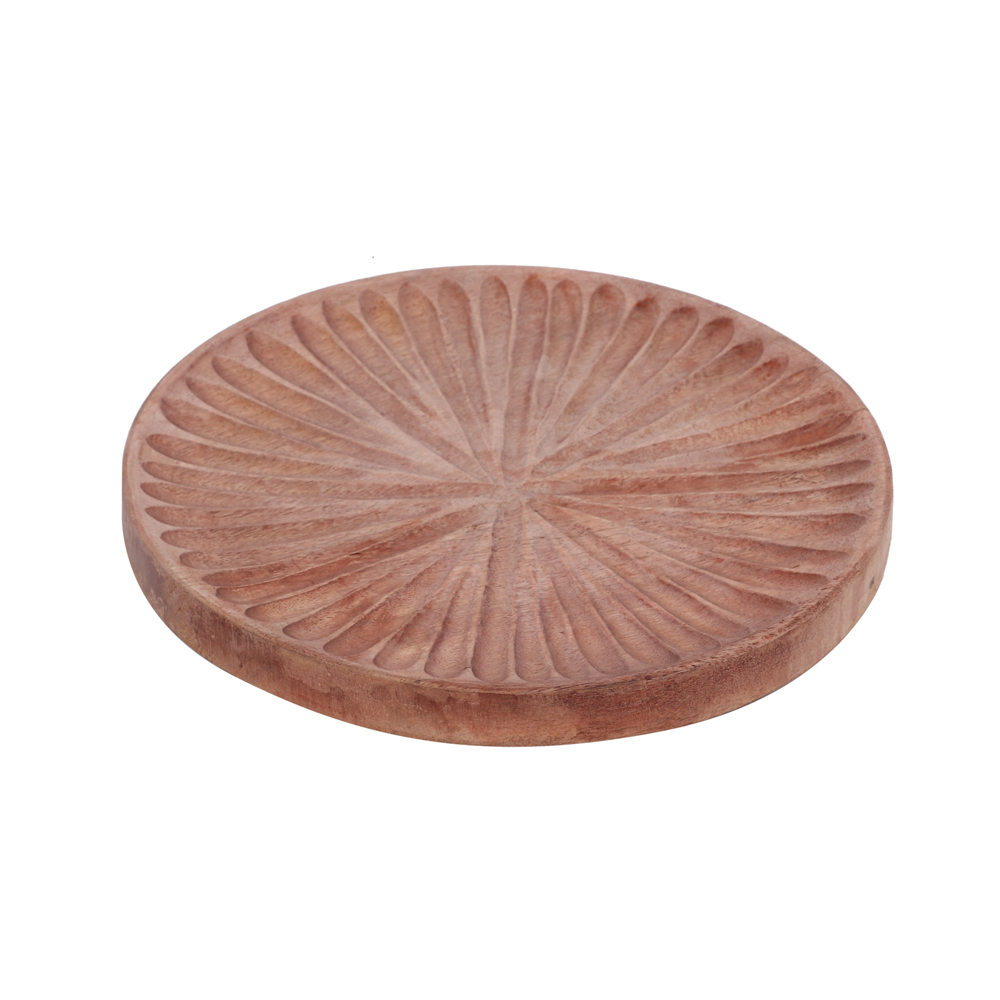 WOODEN CARVED TRAY