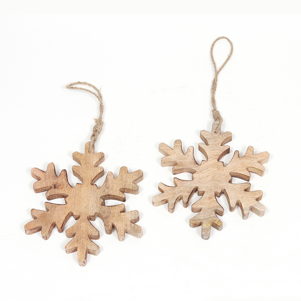 HAND-CARVED SET OF SNOWFLAKE