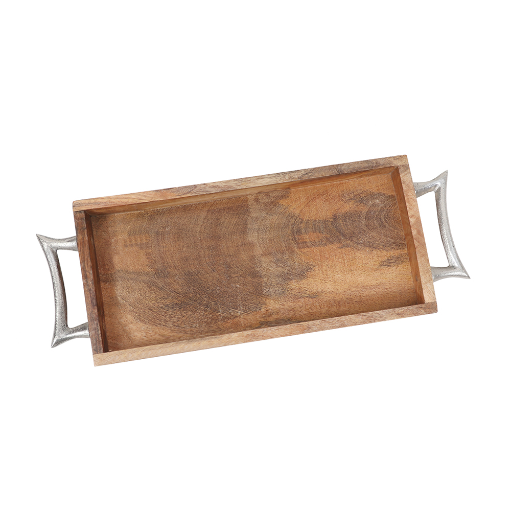 WOODEN TRAY WITH HANDLE