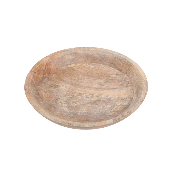 WOODEN ROUND BOWL