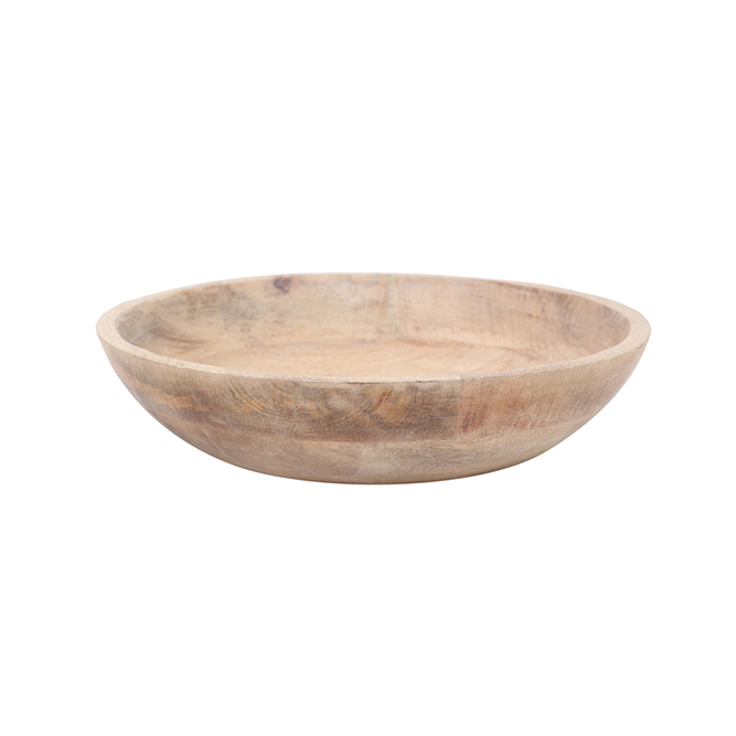 WOODEN ROUND BOWL