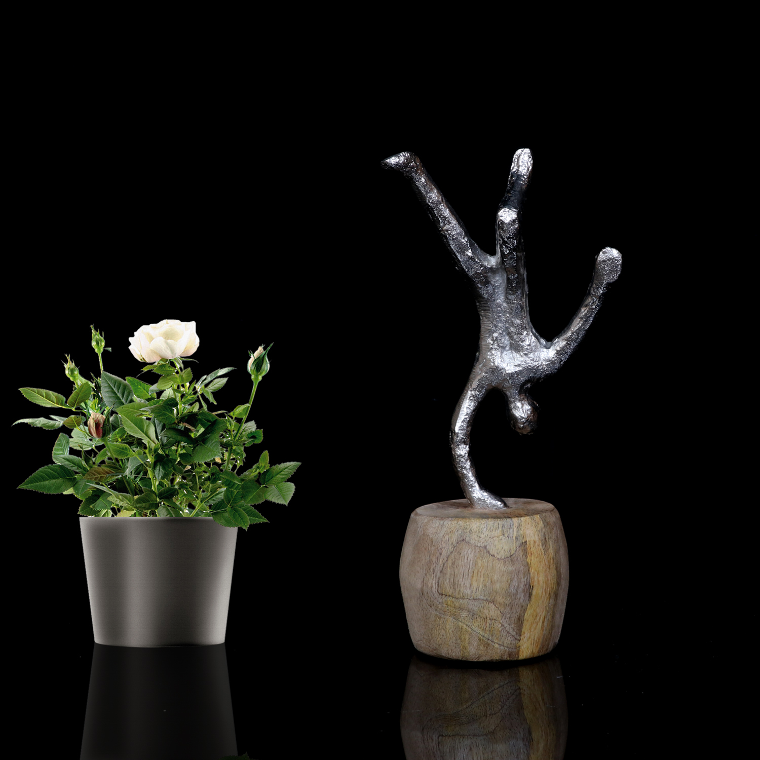  Aluminium Human Handstand Figurine