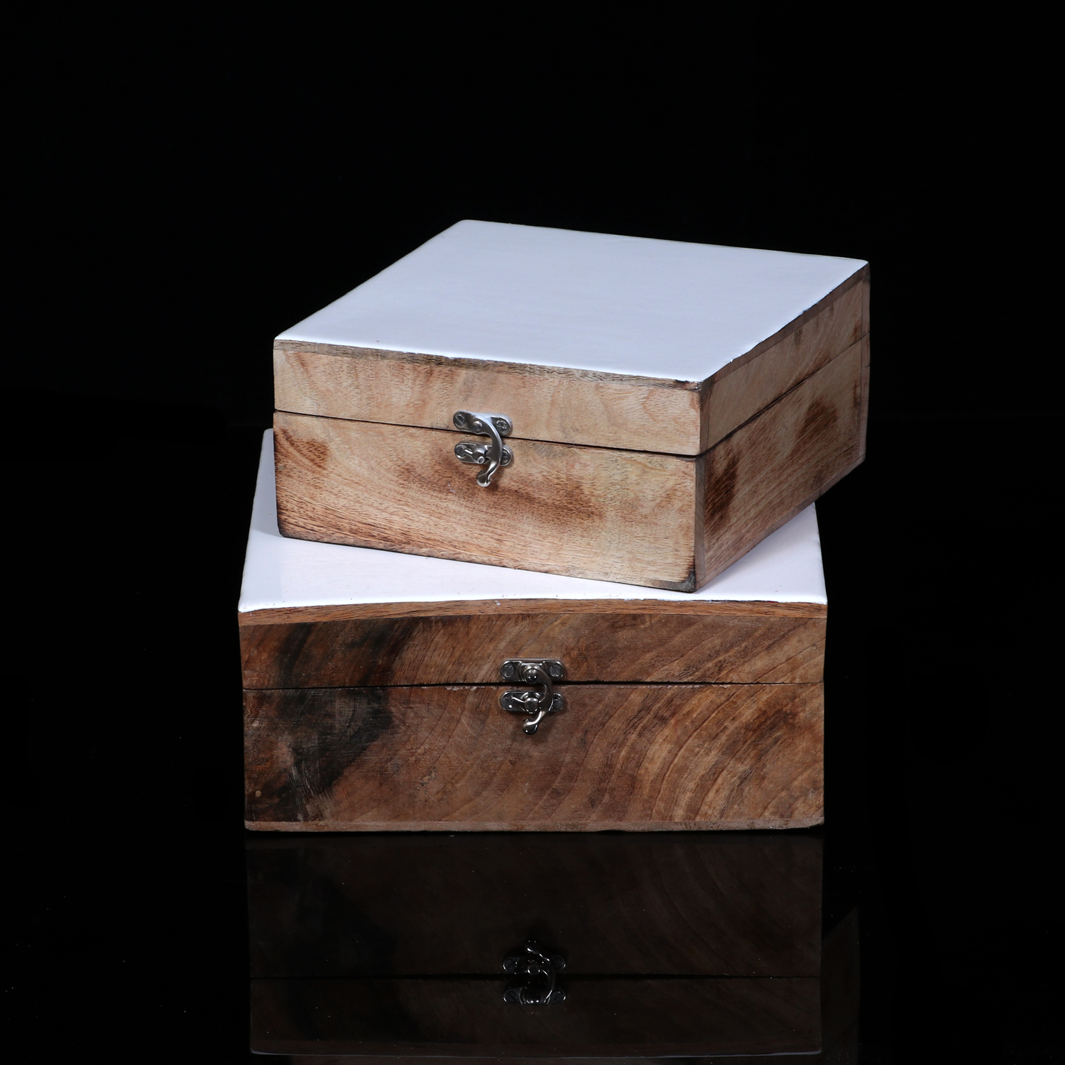 Wooden Enamel Box